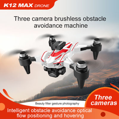 2.4G Frequency K12 Max Drone Wifi FPV RC Drones with Remote Control Video Quadcopter Toy and Three Pro 4K HD Camera