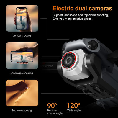 K12 Drones Design Foldable Helicopter with Screen Remote Wifi FPV Obstacle Avoidance and Other Image Transmission Distance