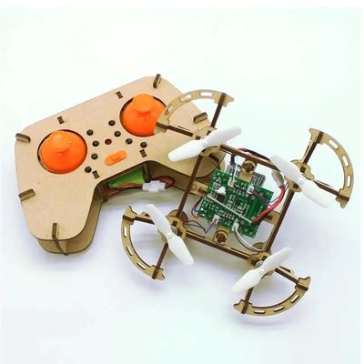Build and Learn Diy Wooden Building Drone Quadcopter Assemble Rc Drones Kit Set Toy Education For Students Teaching Kids