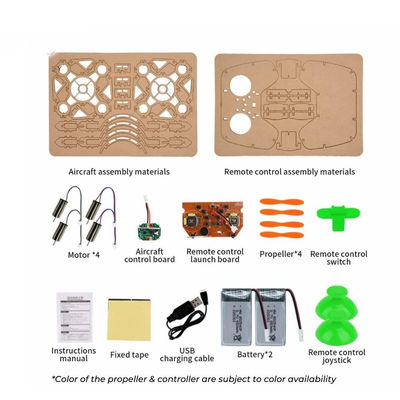 Build and Learn Diy Wooden Building Drone Quadcopter Assemble Rc Drones Kit Set Toy Education For Students Teaching Kids