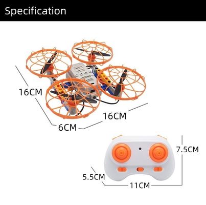 Dual Shape Drone with 360 Degree Flip Function Building Block Assembly
