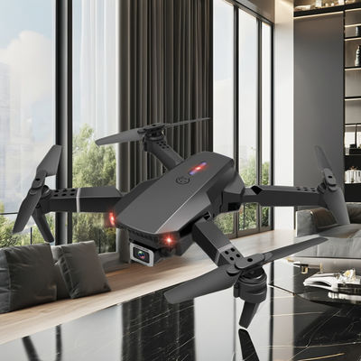 Foldable UAV Quadcopter with AeroScope Helicopter Camera HUGTEC E88 PRO HD FPV Drone Battery 3.7V 1800MAH Black Gray
