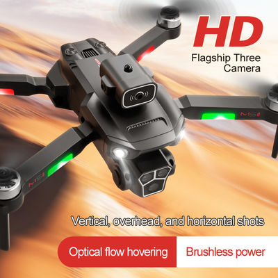 Effortless Flying M1s Drone With 4k Hd 3 Lens Camera Wifi Fpv Brushless 360 Degree Rolling Obstacle Avoidance Quadcopter