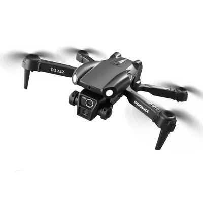 2024 D3 Air Drone LED Light 360-degree Tumbling Headless Mode Optical Flow Positioning Foldable RC Drone for Beginners