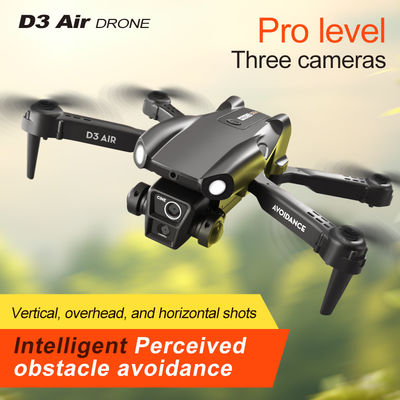 2024 D3 Air Drone LED Light 360-degree Tumbling Headless Mode Optical Flow Positioning Foldable RC Drone for Beginners
