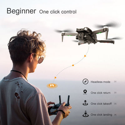 Beginner Operator Skill Level Portable RC Drone with Obstacle Avoidance and Triple Camera D3 Pro 4k Brushless Motor