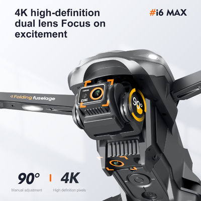 I6 Max Obstacle Avoidance Night 4k Dual Camera Aerial Fpv Drone Brushless Motor Wind Resistant Optical Flow Rc Quadcopter