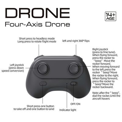 Mini Remote-Controlled Toy Aircraft with 360 Rotation and Led Lights State of Assembly Ready-to-Go X11 ORANGE