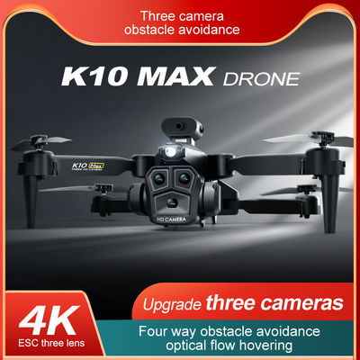 K10 Max Obstacle Avoidance Drone 4K Ultra HD Camera 2.4G RC Quadcopter Four-way Optical Flow Mini Foldable K10 Fpv Drones