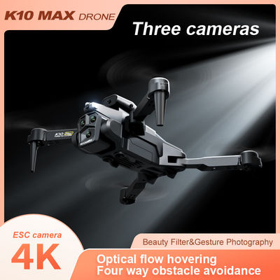 K10 Max Obstacle Avoidance Drone 4K Ultra HD Camera 2.4G RC Quadcopter Four-way Optical Flow Mini Foldable K10 Fpv Drones