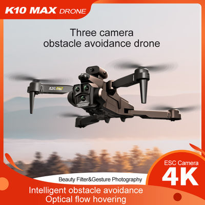 K10 Max Obstacle Avoidance Drone 4K Ultra HD Camera 2.4G RC Quadcopter Four-way Optical Flow Mini Foldable K10 Fpv Drones