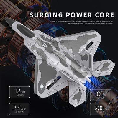 F22 Rtf Epp Foam Jet Airplane Remote Control Rc Fighter Plane Toy Age Range 8 to 13 Years Control distance About 200 meters