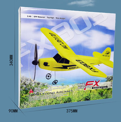 Super Glider Fx803 2.4g Piper J3 Cub Rc Airplane Nc26170 Epp Fixing Wing Aircraft with Long Flight Time and Stable Flight