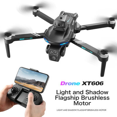 Drone Type Xt606 Aerial Airplane 2.4g Wifi Fpv Real Time Transmission Brushless Motor Drone 4k Pro 100m App Control One Key Takeoff Landing