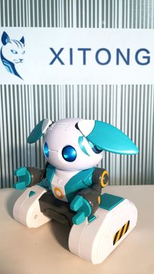 Educational Robots HUGTEC S024 Toy Robot Remote Control Gesture STEM 3 Plastic Music Light Function Automatic for Unisex