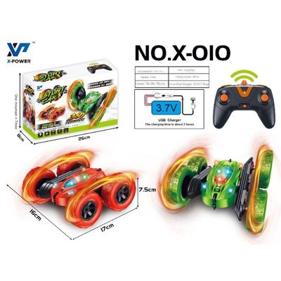 X-010 Rc Mini Stunt Car 2.4ghz Double Sided 360 Degree Tumble Remote Control Stunt Car Toys For Children's Entertainment
