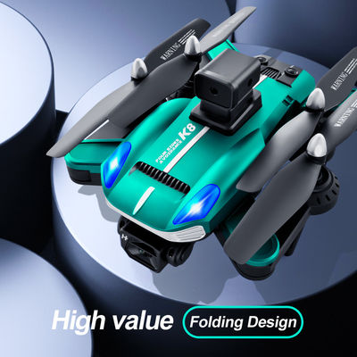 Aluminum Alloy 2024 K8 Drone Dual Camera Four-axis Folding Aircraft with Obstacle Avoidance and RC Helicopter Dron 8k Pro