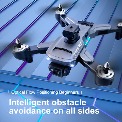 Foldable Mini Beginner Drone for Kids With Camera Plastic Material 4K Dual Camera Indoor Hover WiFi RC Drone K7 UAV