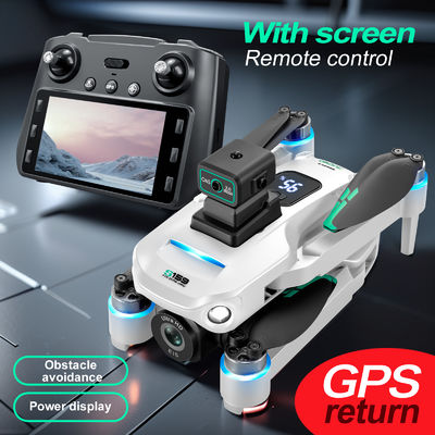 Plastic S159 5g Wifi Fpv Gps Quadcopter Drone 4khd Dual Cameras 25 Minute Endurance Obstacle Avoidance Led Large Screen Remote Rc Drone