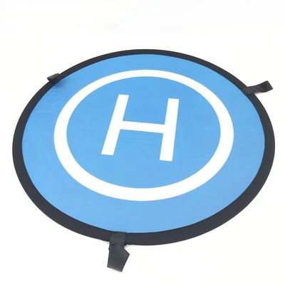Orange Blue Drone Landing Pad Waterproof Platform for 55cm Drones and RC Quadcopters