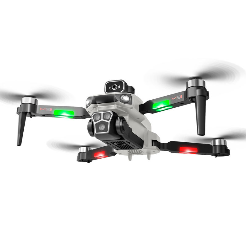 Effortless Flying M1s Drone With 4k Hd 3 Lens Camera Wifi Fpv Brushless 360 Degree Rolling Obstacle Avoidance Quadcopter