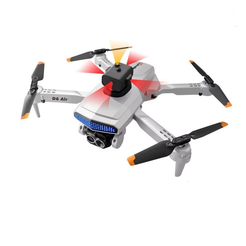 D6 Air Mini Drone Professional 4k HD Camera Quadcopter with Foldable Design Obstacle Avoidance and Remote Control
