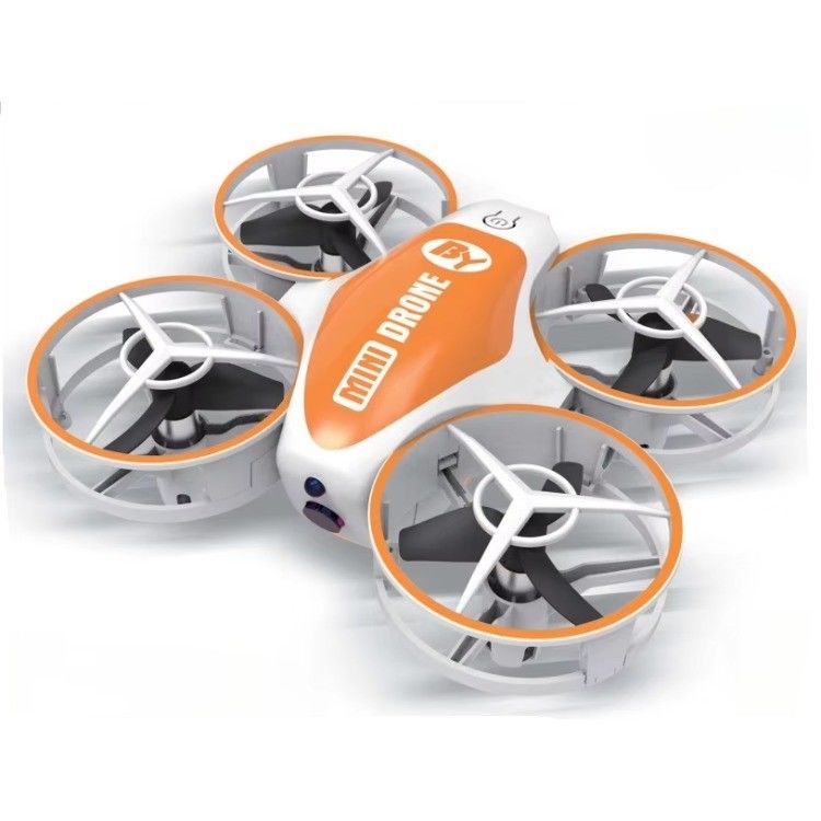 Mini Remote-Controlled Toy Aircraft with 360 Rotation and Led Lights State of Assembly Ready-to-Go X11 ORANGE