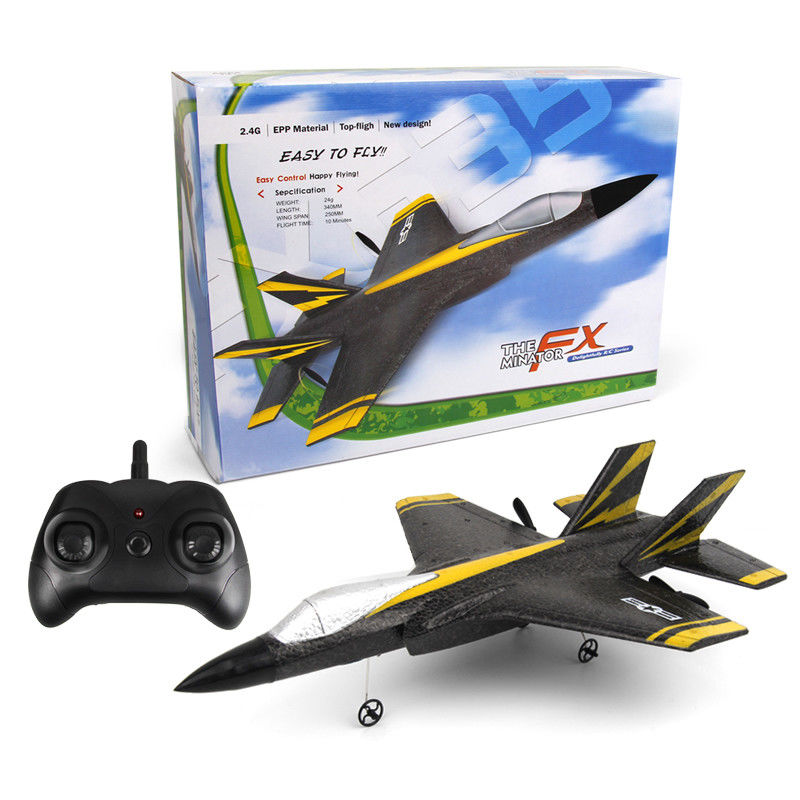 2.4G 2CH Fx635 Fixed Wing EPP Foam RC Glider Airplane F35 RTF Remote Control Plane Model with AA*2 Controller Battery