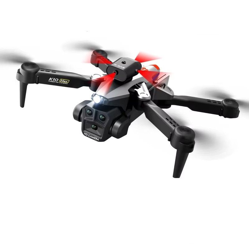 K10 Max Obstacle Avoidance Drone 4K Ultra HD Camera 2.4G RC Quadcopter Four-way Optical Flow Mini Foldable K10 Fpv Drones