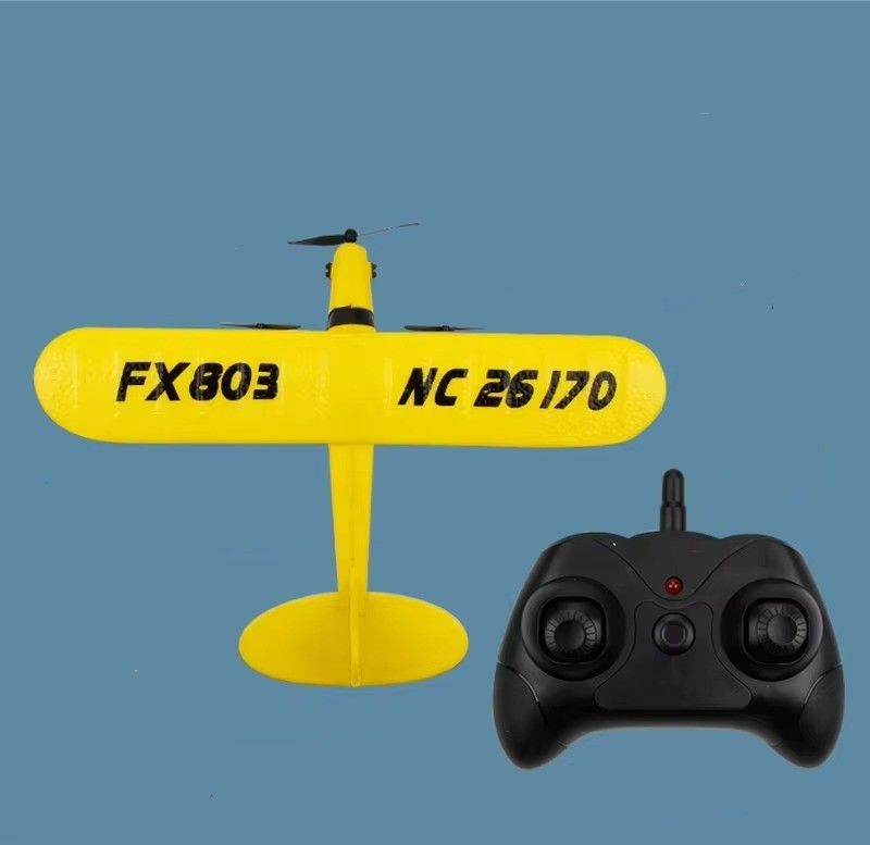 Super Glider Fx803 2.4g Piper J3 Cub Rc Airplane Nc26170 Epp Fixing Wing Aircraft with Long Flight Time and Stable Flight