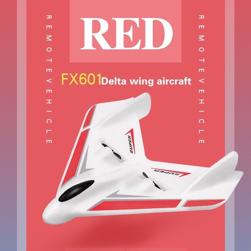 2024 Fx-601 Fx Rc Aircraft Jet Fixed Wing Airplane 2.4g Remote Control Plane Drone Toy For Kids Adult 1 Controller Battery