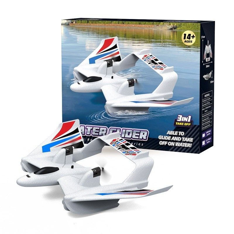 Rc Hydroplane Plane Toys Jet Fixed Wing 2.4g Remote Control Glider Foam Airplane Model Rc Plane for 8-13 Years Old