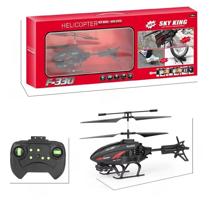 Experience the Thrill of Flying with the F330 Mini Helicopter USB Rechargeable and LED Light-Up