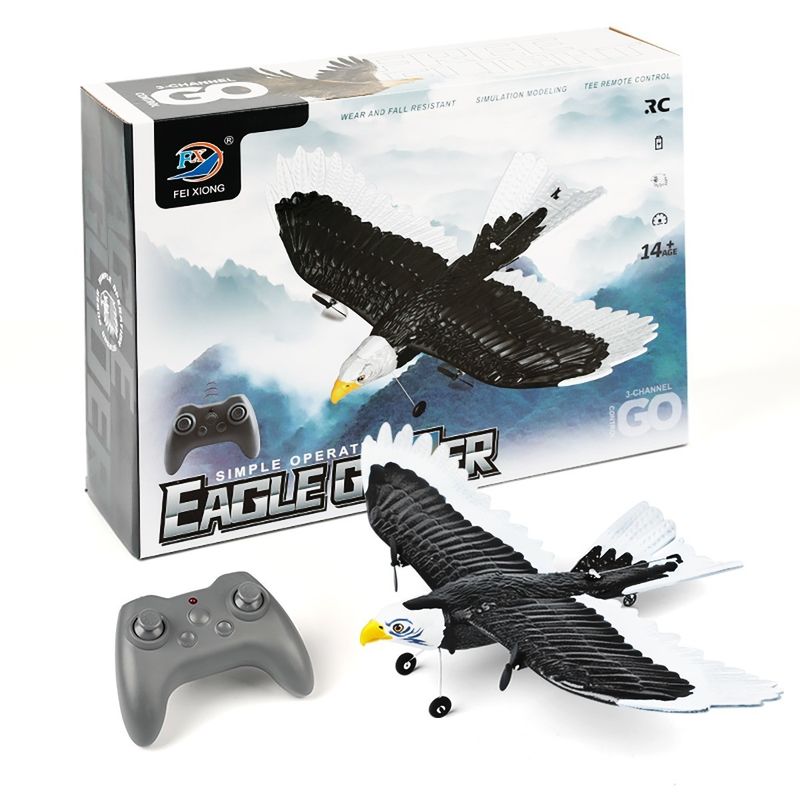 Features RTF 3ch Epp Foam Rc Simulation Wingspan Bald Eagle 2.4g Rc Glider Airplane Toys with 14 Years up Age Range