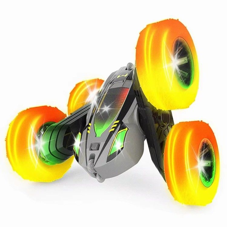 State of Assembly Ready-to-Go High Speed Remote Control Tumbling Stunt Car with Double Side Color Design