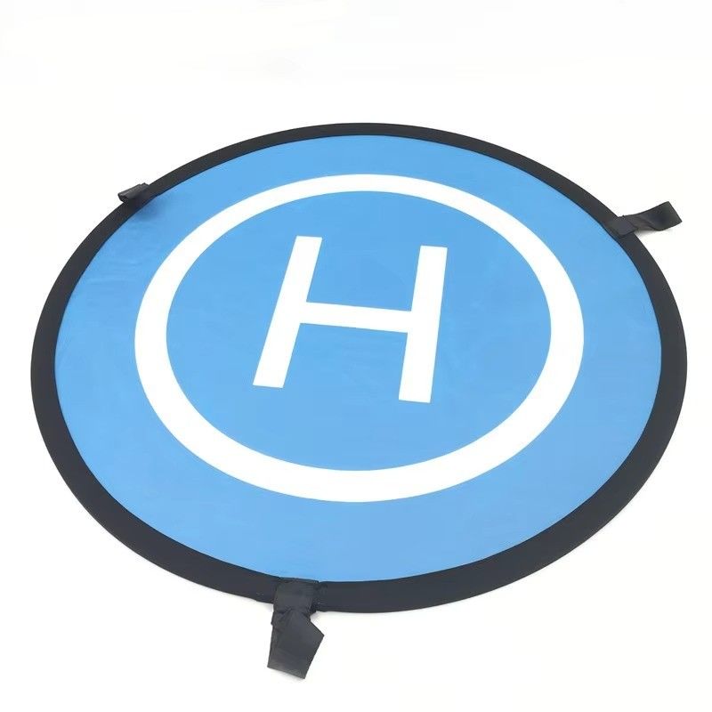 Orange Blue Drone Landing Pad Waterproof Platform for 55cm Drones and RC Quadcopters